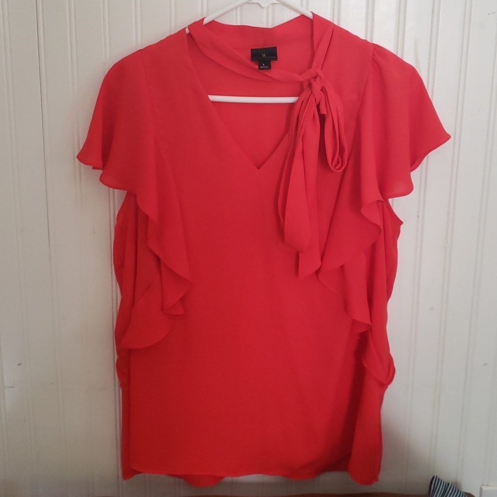 Red/orange blouse